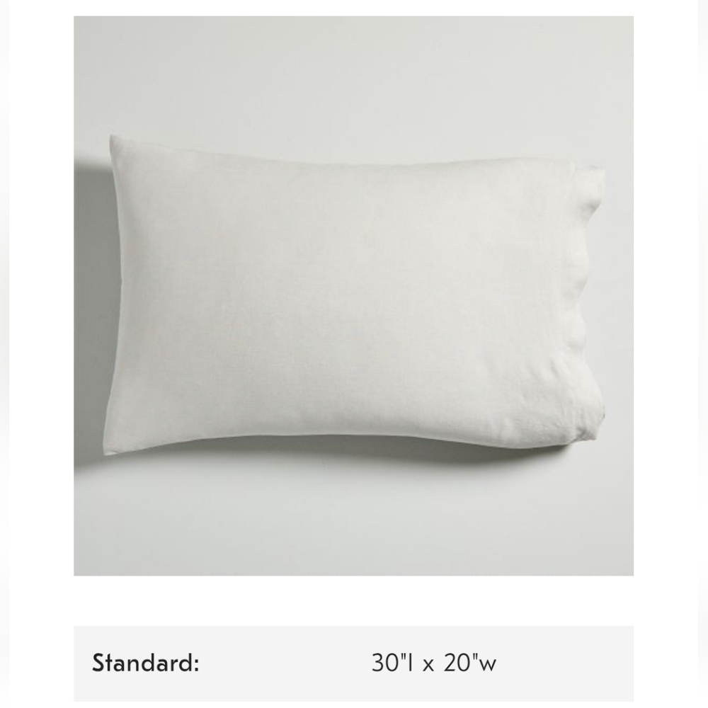 West Elm European Flax Linen Standart Sham,Retail Price $54.00US,Color Dark Flax - Picture 6 of 6